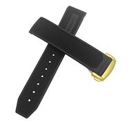QSYJCCXD Bandoue de montre en caoutchouc 22 mm 20 mm 19 mm 21 mm Slecche de montre pour Omega Speedmaster Heritage Seamaster Silicone étanche Sport Bracelet
