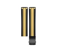 QSYJCCXD Bands de montre en silicone doux de 20 mm pour bracelet de tissu T048.417 Bande de montre T-RACE T-sports Bracelet Bracelet Soft Rubber 21 mm.