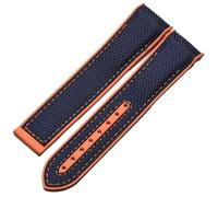 QSYJCCXD Bands de montre en silicone en caoutchouc de 20 mm 22 mm Bande de montre en nylon pour bretelles Omega Seamaster 300m GMT Chrono 600m Planet Ocean 215 Bracelets