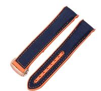 QSYJCCXD Bands de montre en silicone en caoutchouc de 20 mm 22 mm Bande de montre en nylon pour bretelles Omega Seamaster 300m GMT Chrono 600m Planet Ocean 215 Bracelets
