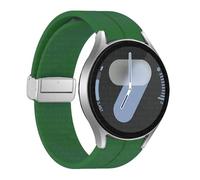 QSYJCCXD Bangle d'origine en silicone pour Galaxy Watch 6 Cassic 43 mm 47 mm 5pro 45 mm Watch Fe 4 5 6 7 40 44 mm Bracelet de boucle magnétique Bracelet
