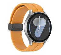 QSYJCCXD Bangle d'origine en silicone pour Galaxy Watch 6 Cassic 43 mm 47 mm 5pro 45 mm Watch Fe 4 5 6 7 40 44 mm Bracelet de boucle magnétique Bracelet