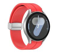 QSYJCCXD Bangle d'origine en silicone pour Galaxy Watch 6 Cassic 43 mm 47 mm 5pro 45 mm Watch Fe 4 5 6 7 40 44 mm Bracelet de boucle magnétique Bracelet