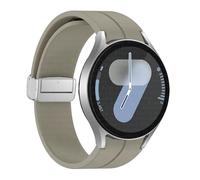 QSYJCCXD Bangle d'origine en silicone pour Galaxy Watch 6 Cassic 43 mm 47 mm 5pro 45 mm Watch Fe 4 5 6 7 40 44 mm Bracelet de boucle magnétique Bracelet