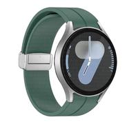 QSYJCCXD Bangle d'origine en silicone pour Galaxy Watch 6 Cassic 43 mm 47 mm 5pro 45 mm Watch Fe 4 5 6 7 40 44 mm Bracelet de boucle magnétique Bracelet