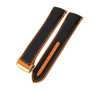 QSYJCCXD Bracelet de montre 20 mm 21 mm 22 mm pour Omega 300 Seamster 600 Planet Ocean Boucle pliable Bracelet en nylon silicone fluor, 21mm