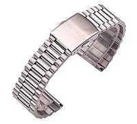 QSYJCCXD Bracelet de montre en acier inoxydable 316L - Bracelet de montre argenté et doré - Pour femme - 12 mm, 14 mm, 16 mm, 18 mm, 20 mm - Fermoir