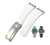 QSYJCCXD Bracelet de montre en caoutchouc grain de tête en acier adapté au bracelet sous-marin SUB GMT ditongna bracelet de montre 20mm