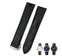 QSYJCCXD Cowhide 20 mm 21 mm 22 mm 19 mm Band de montre en cuir alligator pour Omega de Ville Seamaster Specialties Custom Watch Socle