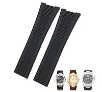 QSYJCCXD Bracelet de montre étanche en caoutchouc et silicone pour homme Nautilus 25 mm