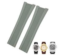 QSYJCCXD Bracelet de montre étanche en caoutchouc et silicone pour homme Nautilus 25 mm