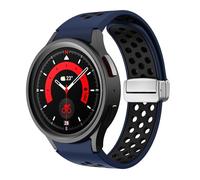 QSYJCCXD Bracelet en silicone pour Galaxy Watch 6 Classic 43 mm 47 mm 5Pro 45 mm Boucle magnétique pour Galaxy Watch 6 5 4 40 mm 44 mm, Watch 5 Pro 45MM