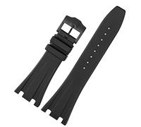 QSYJCCXD Broupe de montre en caoutchouc en silicone noir pour Audumar pour piguet Strap 28 mm watch AP Band Men's Bracelet Butterfly Buckle Tools