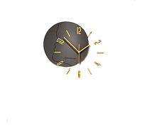 QSYJCCXD Corloge Murale Moderne Panneau en Bois Numéro d'horloge Murale Autocollant Teenage Room Decoration Watch for Home Interiors Grey Clocks for Living Room