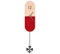 QSYJCCXD Corloges murales Nordic Battery Faire Non Cocher Pendule Moderne Chambre silencieuse Salon décoration personnalisée Corloge en Bois/A