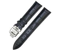 QSYJCCXD Couir authentique 19 mm 20 mm 21 mm 22 mm Band de montre pour Jaeger LeCoultre Master Moon Phase Black Blue Brown Green Cowhide Watch Strap