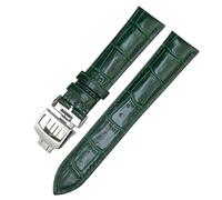 QSYJCCXD Couir authentique 19 mm 20 mm 21 mm 22 mm Band de montre pour Jaeger LeCoultre Master Moon Phase Black Blue Brown Green Cowhide Watch Strap