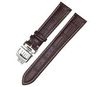 QSYJCCXD Couir authentique 19 mm 20 mm 21 mm 22 mm Band de montre pour Jaeger LeCoultre Master Moon Phase Black Blue Brown Green Cowhide Watch Strap