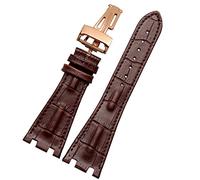 QSYJCCXD Crocodile Cuir Pliant Boucle 28 mm Bande de Montre pour AP 15703 26470o Royal Oak Offshore Men Crocodile Sports Watch Strap