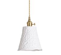 QSYJCCXD Farmhouse rétro en céramique Pendentif Clair