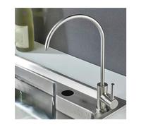 QSYJCCXD Filtre à Eau de Cuisine Filtre à Eau Pot-Eau Robinet Système de Filtration d'eau 304 Finition en Nickel brossé en Acier Inoxydable, Robinet d'évier de Cuisine