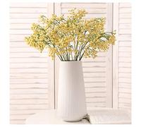 QSYJCCXD Fleurs de gypsophile artificielles avec Vase en Plastique Doux Fleur de Fleur de DIY Arrangement de Fleurs pour la Cuisine de Cuisine de Cuisine de Cuisine décor