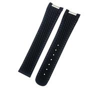 QSYJCCXD Fluororubber Watchband pour Omega Seamaster Aqua Terra 150 Wordtimer AT150 Metal End 20 mm 21 mm Silicone en caoutchouc SILLOGE FKM