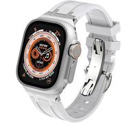 QSYJCCXD Fluorubber Bracelet de montre sport en silicone pour montre Ultra 49 mm 44 mm 45 mm 42 mm 9 8 7 6 6 5 4 SE, Q, 49mm