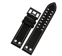 QSYJCCXD -Grace de bracelet de montre à voûte 20 mm 22 mm pour Hamilton Aviation H77755533 H77616533 Genue en cuir Men Watch Band