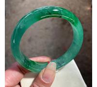 QSYJCCXD Green Jadeite Ice Transparente Francée Bracelet Jade Classe A BIJOUR ACCESSOIRES DE BIJOUR DÉCORATIONS DE MAIN (54-56 mm)