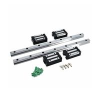 QSYJCCXD Guides linéaires 2 PCS 2000-4000 mm Rails linéaires HGR20 HGR25 Rail ancré + 4 PCS HGH25CA Slides Carriages (Couleur: 2 Rails 4 HGH20CA, Taille: 3800 mm)
