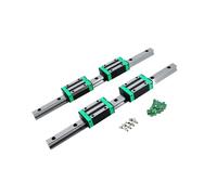 QSYJCCXD Guides linéaires 2 PCS HGH15 / HGR15 200-1800 mm Rails linéaires + 4 PCS HGH15CA / HGW15CC Slides CARIAGES (Couleur: 2 Rails 4 HGH15CA, Taille: 800 mm)