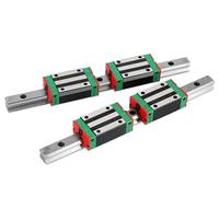 QSYJCCXD HGR25 Guide linéaire 25 mm 2pc Guide linéaire Rail Toute Longueur + 4pc Chariot linéaire HGH25CA ou HGW25CC Pièces (1050 mm)