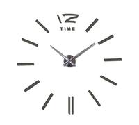 QSYJCCXD Horloge Murale décorative 3D Round Acrylique Silencieux et Non ticlant Autocollant de Bricolage Transparent Suspendu adapté au Salon/Jardin/Ferme/Ferme/horloges murales décoratives