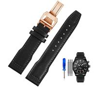 QSYJCCXD Véritable sangle de montre en cuir pour pilotes IWC Little Prince Male Mark 18 Big Fly Portugal Soft confort Band Band Brand de 20 mm
