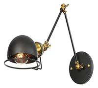 QSYJCCXD Lampe Murale Swing Bran Éclairage Mural réglable Les Lampes murales industrielles Vintage loft Appliques murales en métal Noir Antique (Couleur: 30 + 30 cm, Taille: Renne de Noël-style5)