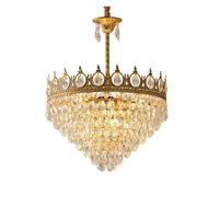 QSYJCCXD Lampe pendentif milieu du siècle lustre en cristal lustre suspendu plafonnier éclairage rustique