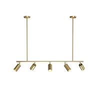 QSYJCCXD Lampes minimalistes en Laiton ajusté Pendant Light Home LED Table à Manger LED Chandelier Modern Kitchen Island Suspended Lightture Indoor Office Decoration Plafin Lamping