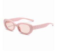 QSYJCCXD Lunettes de soleil ovales tendance de luxe gris extérieur nuances femmes vintage élégant lunettes de soleil rétro mode lunettes, c2, Taille unique