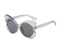 QSYJCCXD Lunettes de soleil papillon rondes vintage cool pour femmes lunettes de soleil pour femmes lunettes de personnalité féminine, 2, Taille unique
