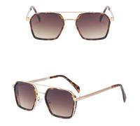 QSYJCCXD Lunettes de soleil punk vintage en métal UV400, c2, Taille unique