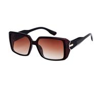 QSYJCCXD Lunettes de soleil rectangulaires vintage pour homme et femme - Cadre épais - Pour homme - Punk - Pour l'extérieur et les voyages, C2Doublebrown, Taille unique