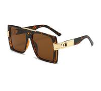 QSYJCCXD Lunettes de soleil surdimensionnées vintage rétro pour homme et femme - Pour sports de plein air, 4, Taille unique