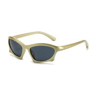 QSYJCCXD Lunettes de soleil tendance steampunk lunettes de soleil femmes hommes mode lunettes de soleil punk lunettes femme miroir nuances lunettes de vue UV400, Jaune/gris., Taille unique