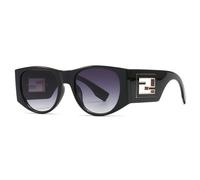 QSYJCCXD Lunettes de soleil vintage en métal pour femme, 2, Taille unique