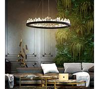 QSYJCCXD Lustre postmoderne Minimaliste Mode créativité Round Crystal Lampes Nordic Style Personalité Lumière Luxury Restaurant Salon