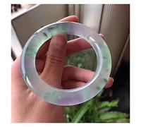 QSYJCCXD Modèle d'écologie Couleur Natural Emerald Bangle High Ice Floating Fleur flottante Jadeite Handring Myanma Jade Bracelet Bijoux (54-56 mm)
