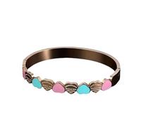 QSYJCCXD Nouveau 2025 Arrivée Cross-Border Fashion Simple Love Bracelet en acier inoxydable Exquis Elegant Luxury Wristband Bouard Femmes Love With pour vous ACCESSOIRES CADEAU CRAD