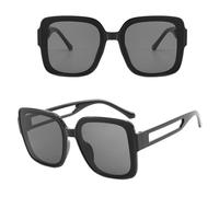 QSYJCCXD Nouveau 2025 Lunettes de Soleil carrées Hommes Femmes Vintage Sun Sun Sun Retro Eyewear Frame UV400