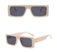 QSYJCCXD Nouveau 2025 Lunettes de Soleil carrées Men Lunettes de Soleil Femmes Petites Verres de Soleil